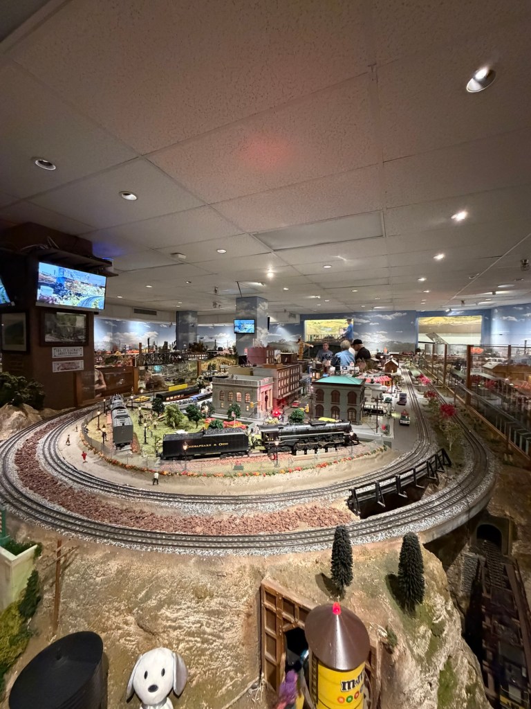 Model train layout at the San Diego Model Railroad Museum in Balboa Park