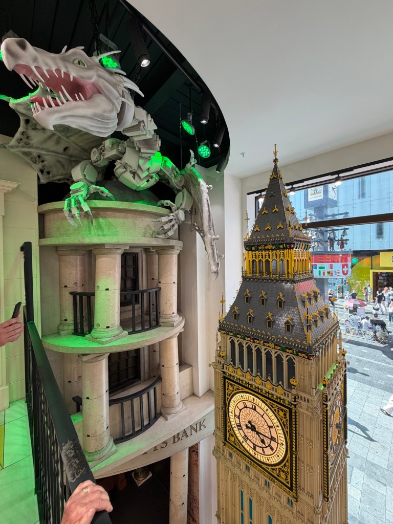 LEGO Gringotts Bank display at the LEGO Store Leicester Square
