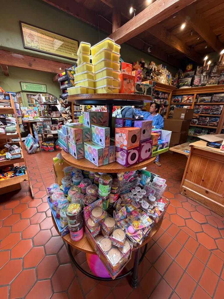 Toys on display at Geppetto's in Old Town San Diego