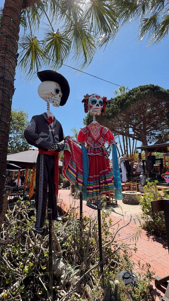 Dia de los Muertos altars and decorations at Fiesta de Reyes in Old Town San Diego