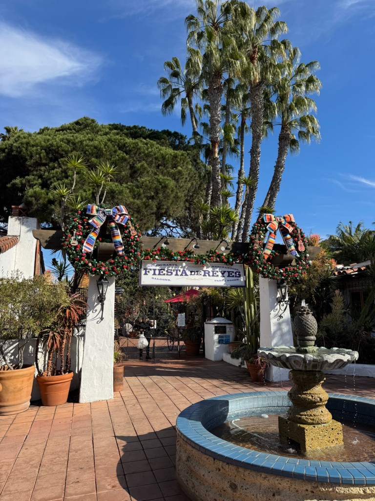 Christmas decorations at Fiesta de Reyes in Old Town San Diego