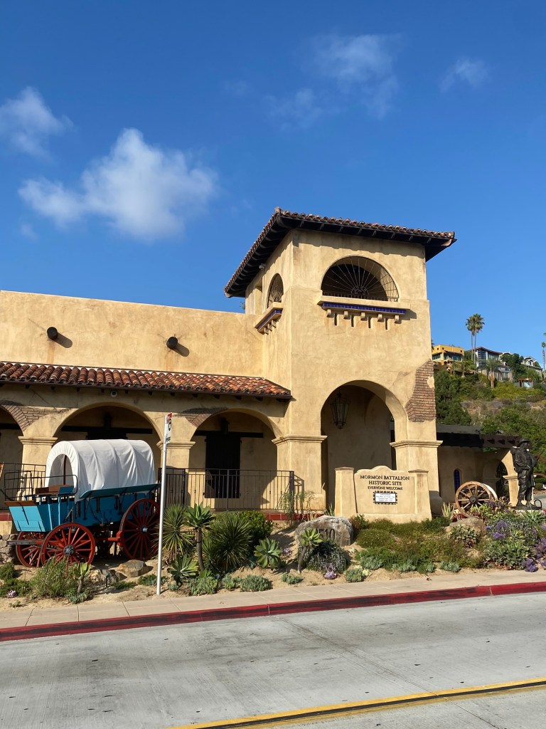 Panning for gold at the Mormon Battalion Historic Site in Old Town San Diego