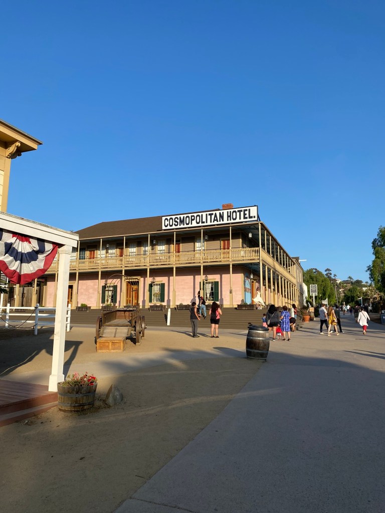 Historic adobe buildings in Old Town San Diego State Historic Park